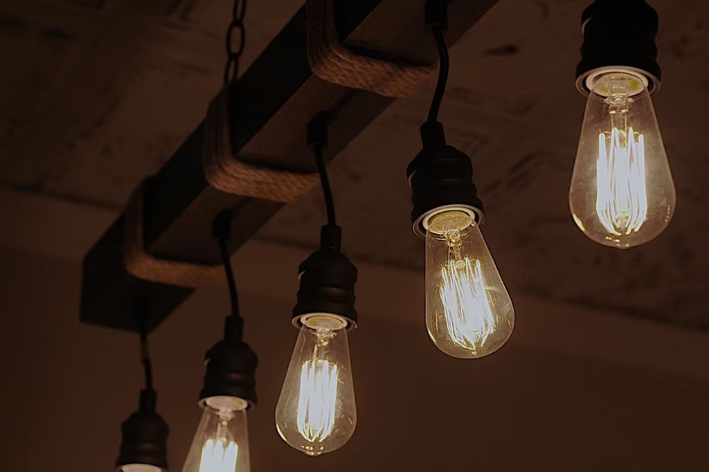 Edison bulbs in the clinic